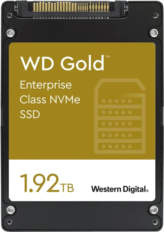 SSD disk WD Gold SSD 1.92TB, U.2, PCIe 3.1 x4 NVMe, rýchlosť čítania 3100MB/s, rýchlosť zá