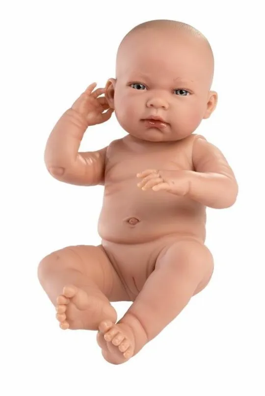 Bábika Llorens 84302 New Born Dievčatko - realistická bábika bábätko s celovinylovým telom - 43 cm