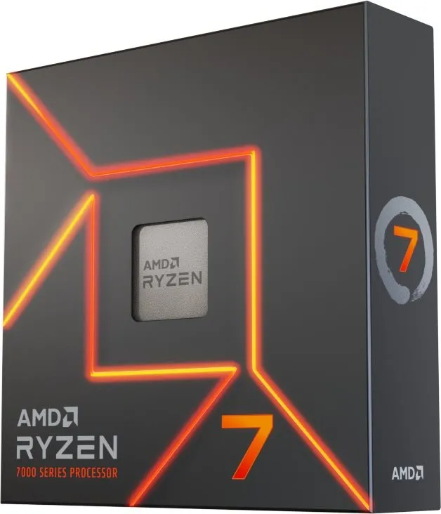 Procesor AMD Ryzen 7 7700X, 8 jadrový, 16 vlákien, 4,5 GHz (TDP 105W), Boost 5,4 GHz, 32MB
