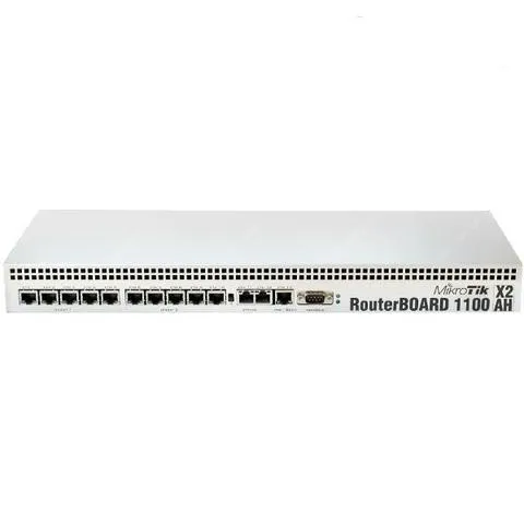 RouterBoard Mikrotik RB1100AHx2 2GB RAM, Dual Core, 13x Gigabit LAN, vč. L6 - záruka 6 mesiacov, bez krabice, 100% stav !!!