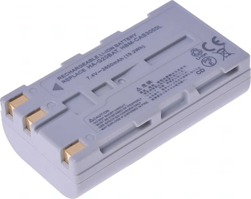 Nabíjacia batéria T6 Power pre čítačku čiarových kódov Casio HA-G20BAT, Li-Ion, 2600 mAh (19,2 Wh), 7,4 V