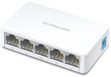 Switch Mercusys MS105, desktop, 5x RJ-45, 5x 10/100Base-T, prenosová rýchlosť LAN portov 1