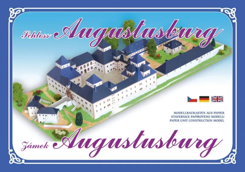 Vystrihovačky Zámok Augustusburg: Stavebnica papierového modelu