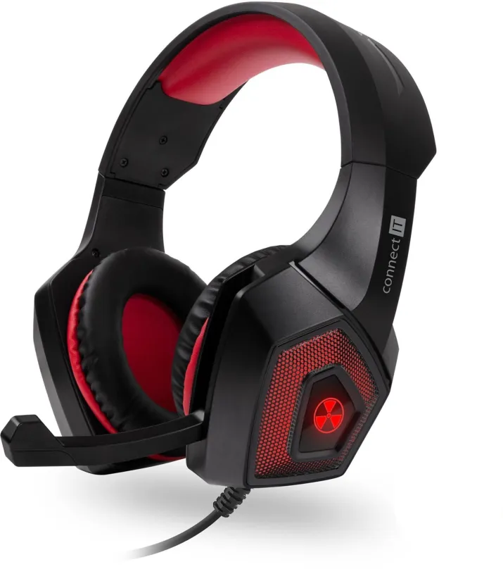 Herné slúchadlá CONNECT IT CHP-5500-RD BATTLE RNBW Ed. 2 Gaming Headset, red