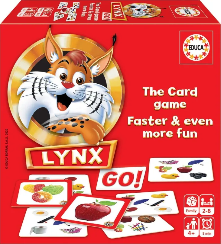 Kartová hra EDUCA Kartová hra Lynx Go! 6v1