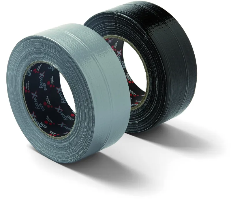 Lepiaca páska SCHULLER Stavebná tkaninová lepiaca páska X-WAY PRO, strieborná, 48 mm x 50 m