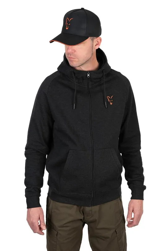 FOX Mikina Collection Black/Orange Lightweight Hoody S