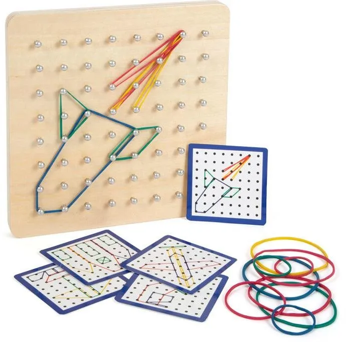 Vyrábanie pre deti Small Foot Drevená doska Geoboard