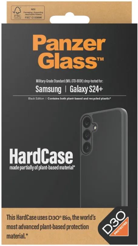 Kryt na mobil PanzerGlass HardCase D30 Samsung Galaxy S24+ (Black edition), pre Samsung Ga