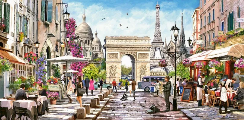 Puzzle Castorland Puzzle Ulica v Paríži 4000 dielikov