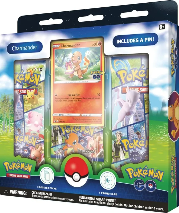 Kartová hra Pokémon TCG: Pokémon GO - Pin Box - Charmander