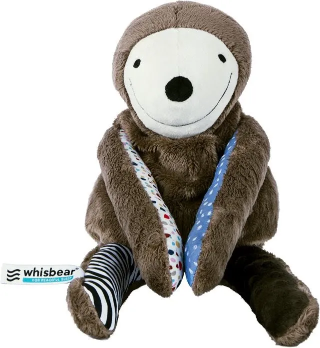 Plyšák Whisbear Ezzy The Sloth with App, leňoch, s výškou 56 cm, vhodný pre deti od naro