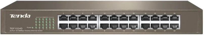 Switch Tenda TEF1024D, do racku, 24x RJ-45, 24x 10/100Base-T, prenosová rýchlosť LAN porto