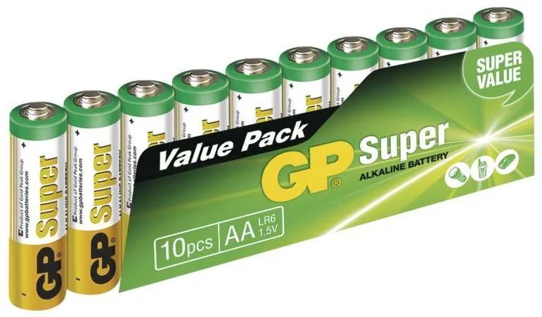 Jednorazová batérie GP Super Alkaline LR6 (AA) 10ks v blistri