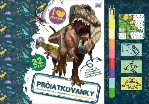 Pečiatky pre deti Pečiatkovanie Dinosaury: Super hravé aktivity s pečiatkami