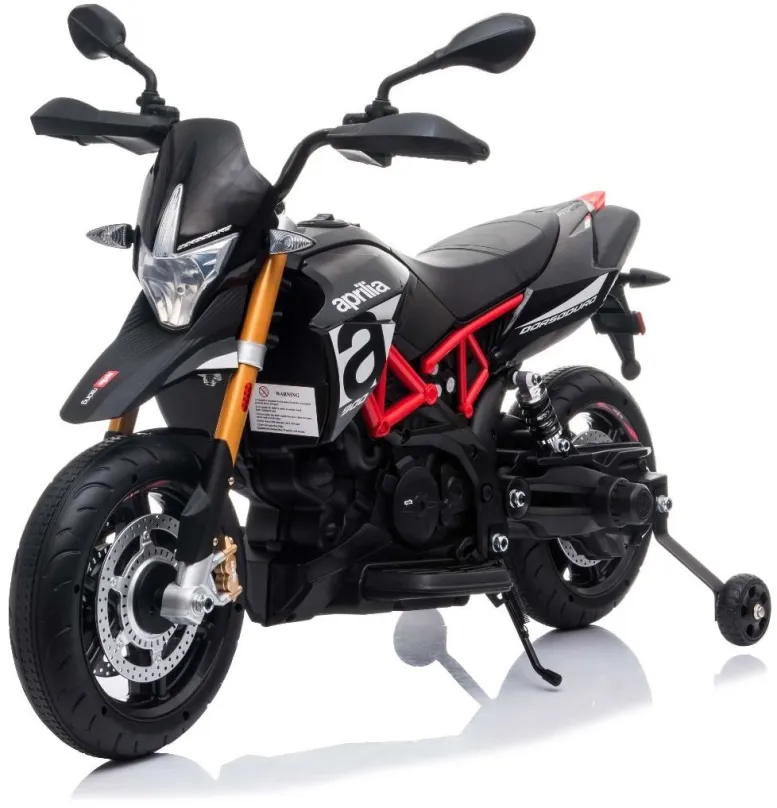 Detská elektrická motorka Aprilia Dorsoduro 900, čierne
