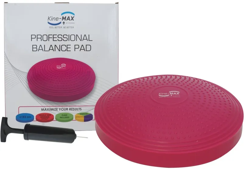 Balančné vankúšik Kine-MAX Professional Balance Pad - ružový