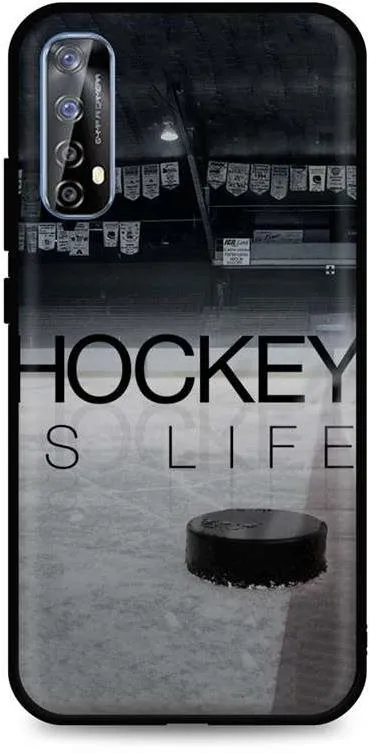 Kryt na mobil TopQ Realme 7 silikón Hockey Is Life 61985