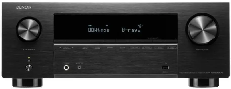 AV receiver Denon AVR-X2800 DAB Black, 7.2, výkon 150 W/kanál, minimálna impedancia 4 Ohm,