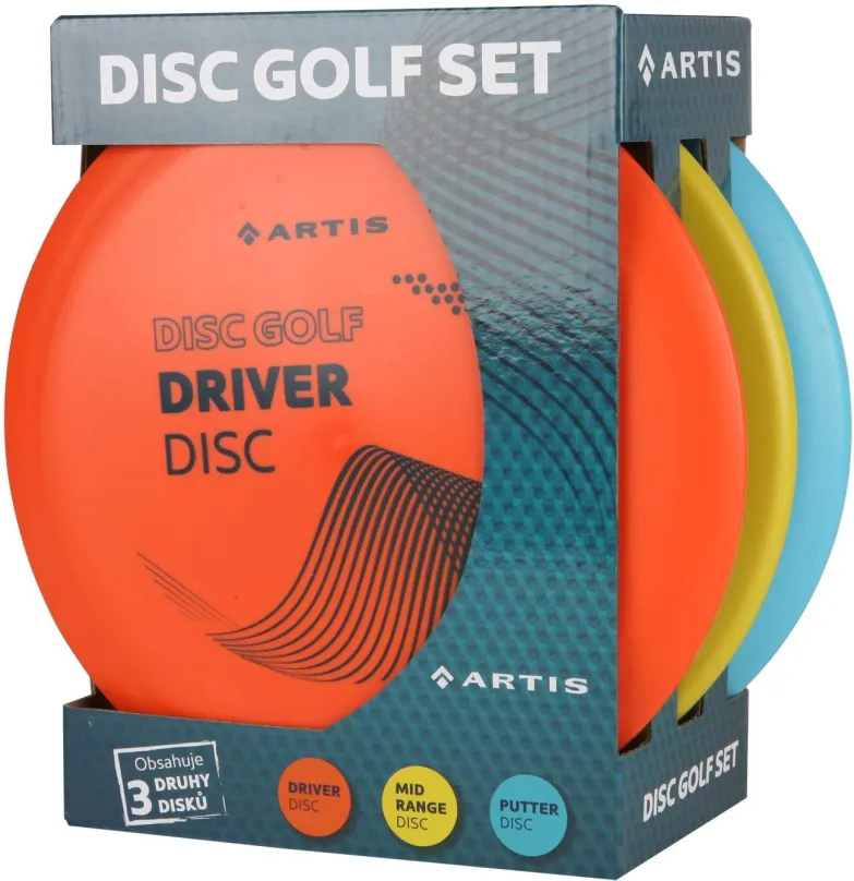 Discgolf sada Artis Disc Golf Set, Sada 3 diskov pre Disc Golf.