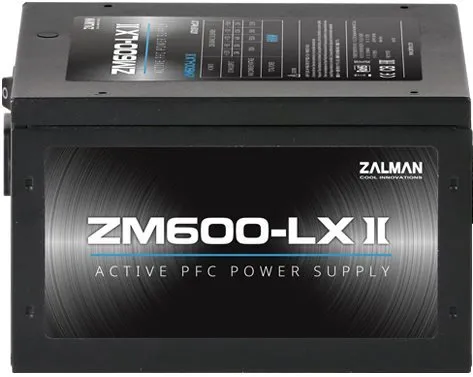 Počítačový zdroj Zalman ZM600-LX II, 600W, ATX, účinnosť 85%, 2 ks PCIe (8-pin / 6+2-pin),