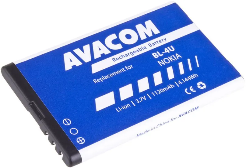 Batéria pre mobilný telefón Avacom za Nokia 5530, CK300, E66, 5530, E75, 5730, Li-ion 3.7V 1120mAh (náhrada BL-4U)
