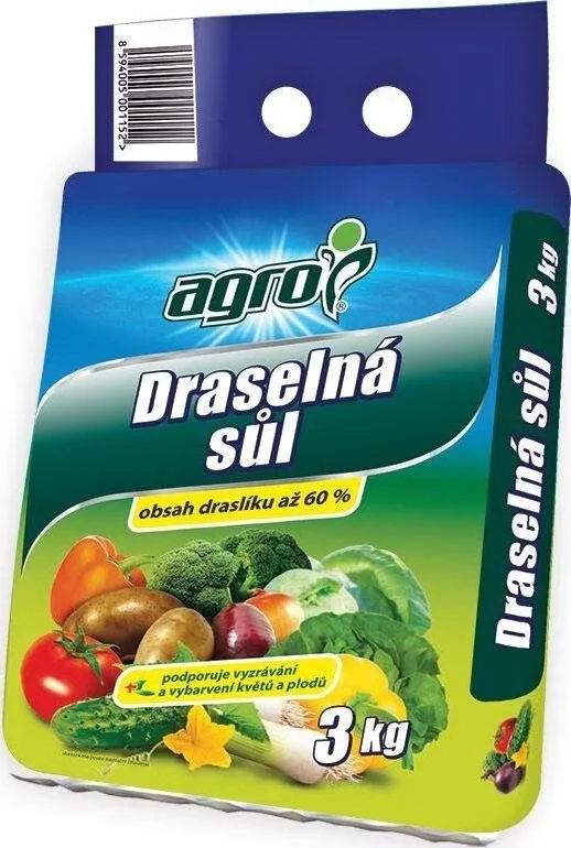 Hnojivo AGRO Draselná soľ 3kg