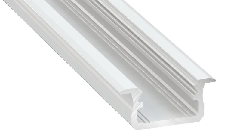 Hliníkový profil pre LED pásky "B", biely lakovaný, 2m