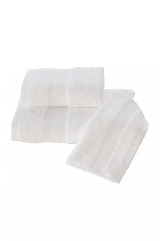 Uterák Soft Cotton Luxusný uterák Deluxe 50x100cm, biela