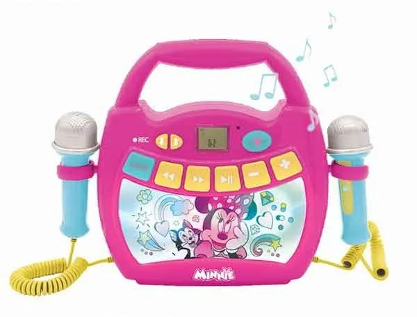 Hudobná hračka Lexibook Minnie Mouse Svetelný Bluetooth reproduktor s mikrofónmi a dobíjacou batériou
