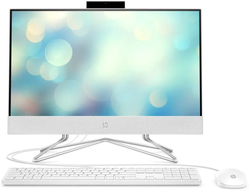 All In One PC HP 22-dd2050nc White, 21.5" 1920 x 1080, Intel Celeron J4025 2.9 GHz, I