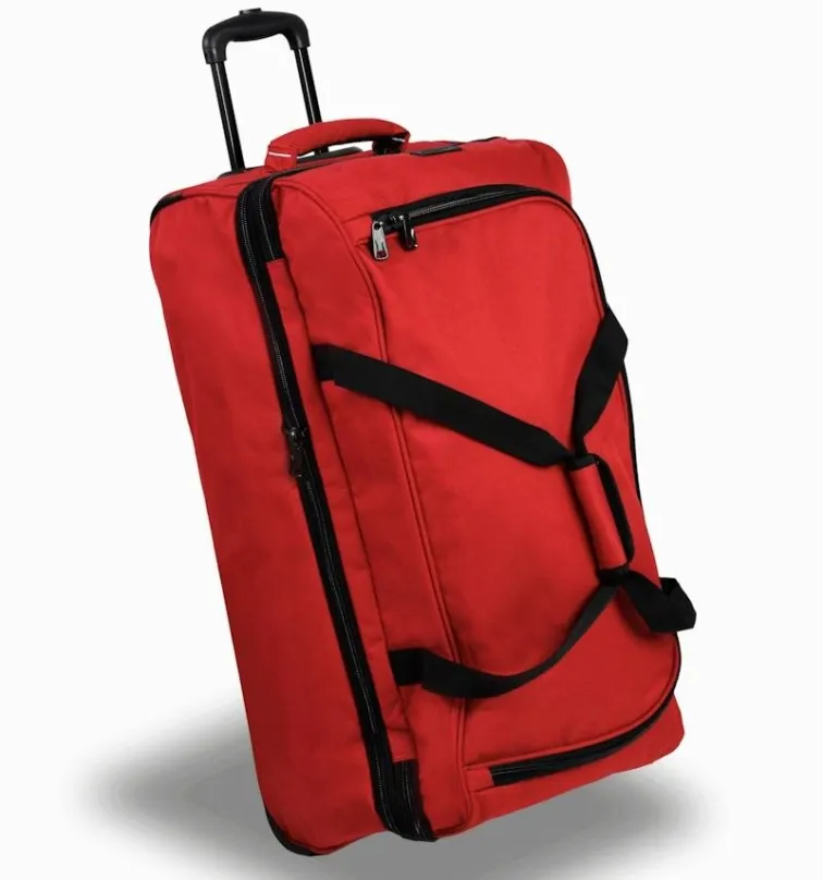 Športová taška MEMBER'S TT-0032 cestovná taška na kolieskach červená