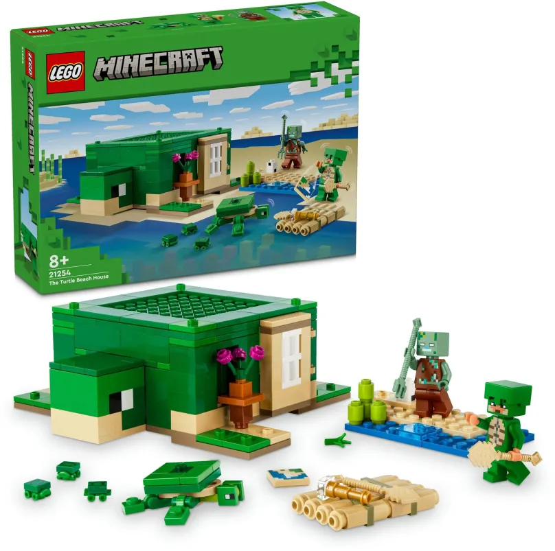 LEGO stavebnica LEGO® Minecraft® 21254 Korytnačí domček na pláži