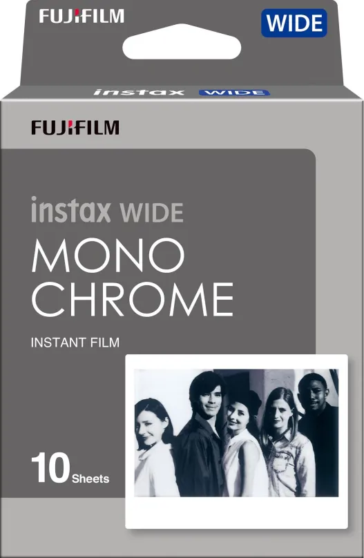 Fotopapier FujiFilm film instax wide Monochrome 10 ks