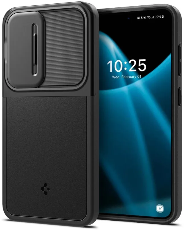 Kryt na mobil Spigen Optik Armor Black Samsung Galaxy S24