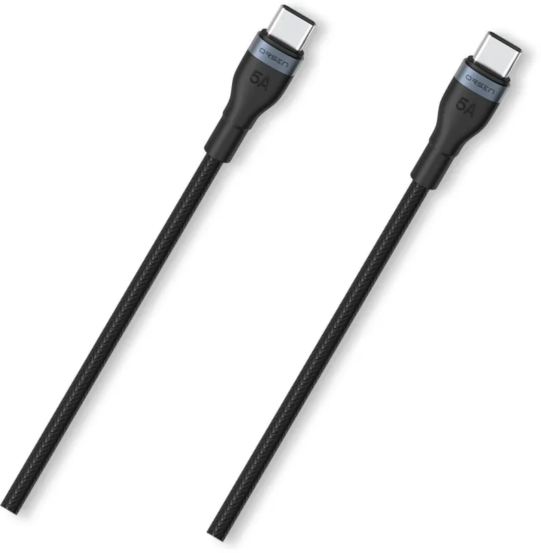 Dátový kábel Eloop S6 Type-C (USB-C) PD 100W Cable 1.5m Black