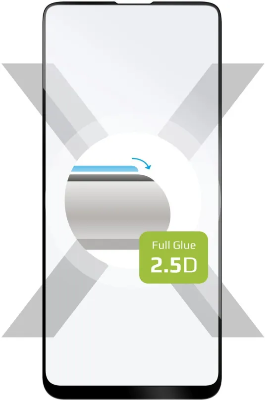 Ochranné sklo FIXED FullGlue-Cover pre Xiaomi Redmi 9, čierne