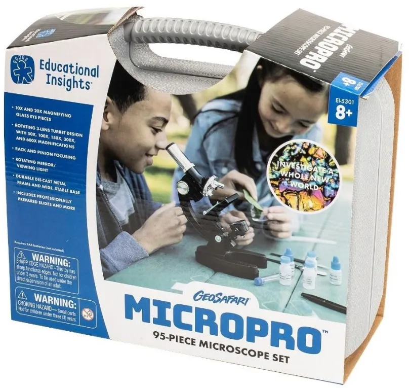 Mikroskop pre deti Learning Resources Mikroskop set (50x - 600x)