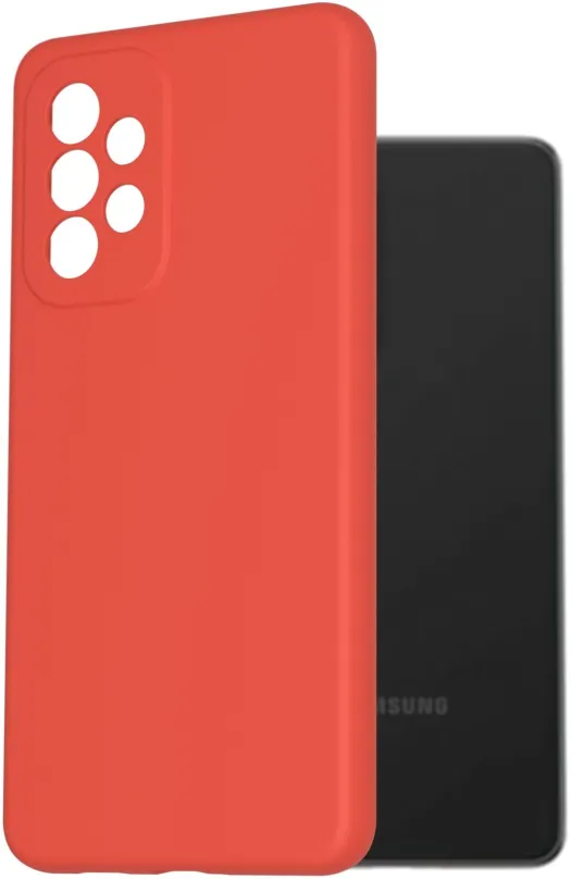Kryt na mobil AlzaGuard Premium Liquid Silicone Case pre Samsung Galaxy A53 červené