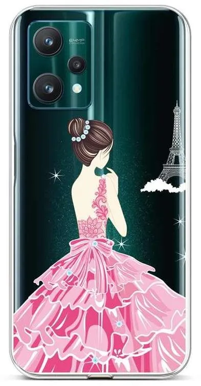 Kryt na mobil TopQ Kryt Realme 9 Pre silikón Pink Princess 73117