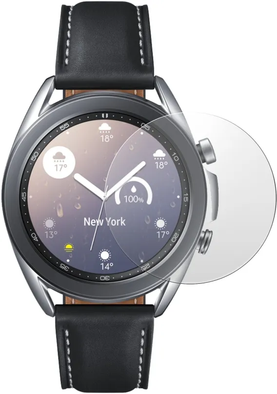 Ochranné sklo AlzaGuard FlexGlass pre Samsung Galaxy Watch 3 41mm