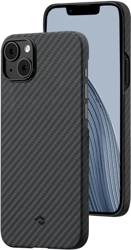 Kryt na mobil Pitaka MagEZ 3 1500D Black/Grey iPhone 14, pre Apple iPhone 14, materiál Ara