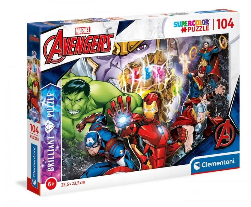 Puzzle Clementoni Briliant puzzle Marvel: Avengers 104 dielikov