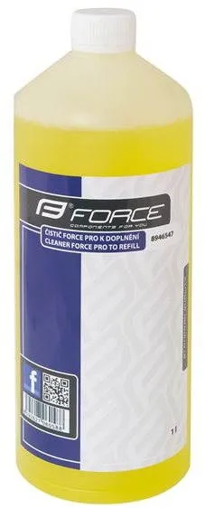 Čistič bicyklov Force čistič Pro na doplnenie - 1l - žltý Extra