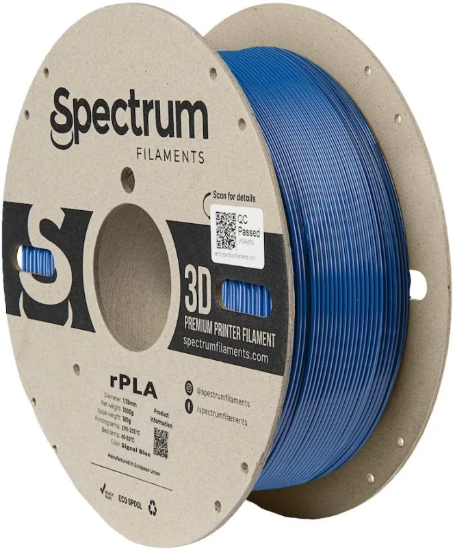 Filament Filament Spectrum R-PLA 1.75mm Signal Blue 1kg