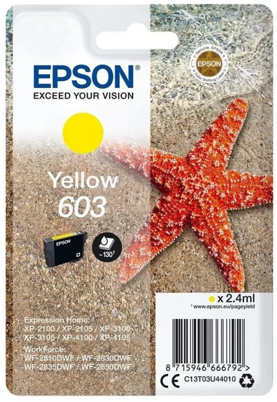 Cartridge Epson 603 žltá