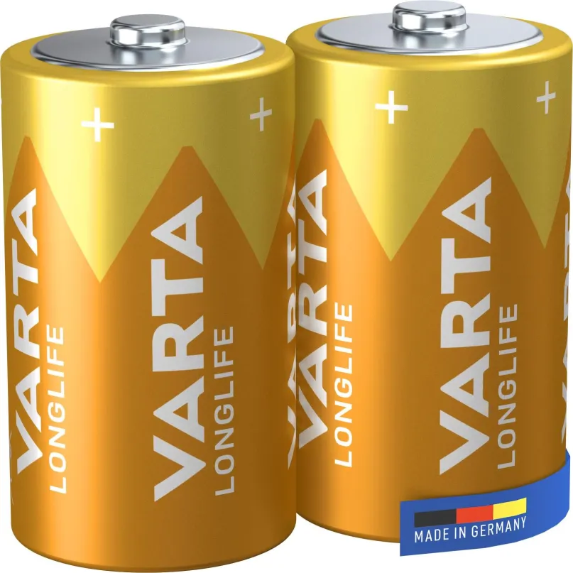 Jednorazová batéria VARTA alkalická batéria Longlife D 2ks