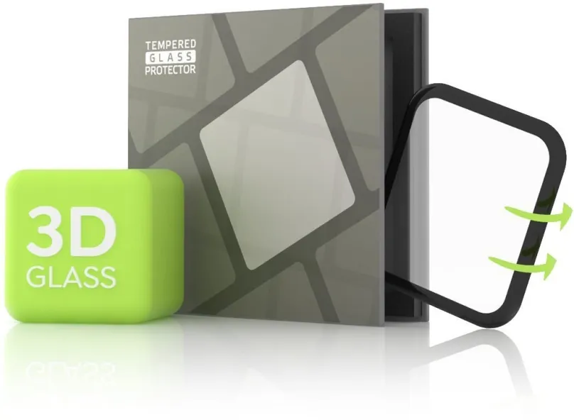 Ochranné sklo Tempered Glass Protector pre Amazfit GTS 2 - 3D GLASS, čierne