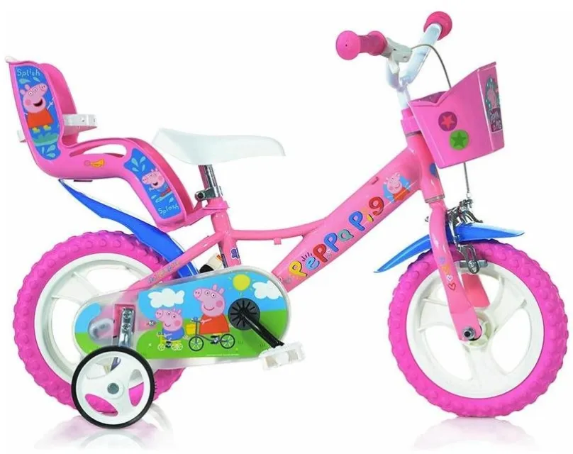 DINO Bikes - Detský bicykel 12"" 124RLPGS Pepa Pig 2022
