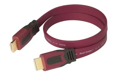 REAL CABLE HD-E-FLAT 0,75m, M / M HDMI kábel